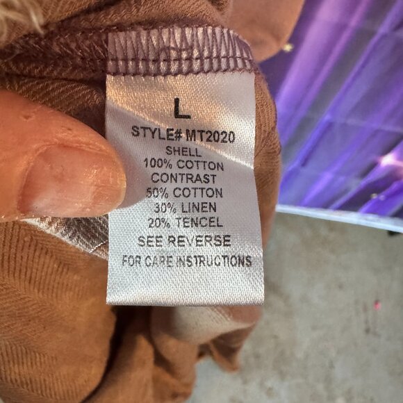 Oli & Hali Lavender and Beige Tunic Top - Picture 4 of 6